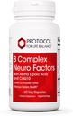 PROTOCOL VOOR LIFE BALANS B complex Neurofactoren - met vitamine C, Alfa-Lipoïnezuur, CoQ10, en meer - 60 Veg Caps