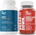 Dr. Tobias Adult Multivamin & Apple Cider Vinegar Gummies, Supports Energy, Immunity & Gut Health, with 42 Fruits & Vegetables Plus Probiotics, Cludes The Mother, FOlate, B12