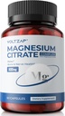 Magnesium citraat Capsules 500 mg supplement: voor constipatie en gezondheid slaapsteun Zeer absorberende Magnesium Element Supplement Complex voor spier- en spijsverteringsondersteuning - niet-GMO en glutenvrij