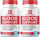 (2 Pack) Trusted Relief Blood Support Capsules, Trusted Relief Capsules Alle natuurlijke formule voor stabiele niveaus en gezonde Circulatie, Premium Supplement (120 capsules)