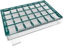 EZY DOSE Pill Organizer Weekly (7-Dag), Medicine Planner, Vitamine Case/Box, Medium Compartments met Easy Fill Tray, 4 keer per dag, Makkelijk te gebruiken Containers, Clear Lids, Groen, BPA Gratis