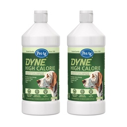 PetAg Dyne High Calorie Liquid Nutritional Supplement voor honden & Puppies 8 weken en ouder - 16 oz, Pack of 2 - Ondersteunt prestaties en duurzaamheid - Sweet Vanilla smaak