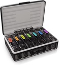 Wekelijkse Pillen Organisator - Grote Capaciteit Container voor dagelijkse medicatie - Non-Spill houder voor tabletten, capsules, Softgels - Reizen Vriendelijk 7 Dag