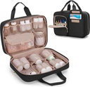 Damero Medicine Organizer, pil flessen opslag reistas voor recept medicatie, medische benodigdheden, zwart