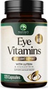 Oogvitaminen & Mineraal Supplement - Bevat zink, koper, luteïne, & zeaxanthine, ondersteunt droge oogstam, Vision Health voor volwassenen, niet-GMO, Vegan Oogverzorging Pillen & Mineraalsupplementen - 120 Capsules