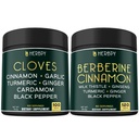 Herbpy Bundle 7in1 Clove Supplement 755mg/serving (100 Count 100 Servings) & 7in1 Berberine Supplement 1010mg/serving (120 Count 60 Servings)