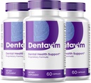 (3 Pack) Dentavim Capsules - Alle natuurlijke zorg voor tanden en gom - Dentavim Tandheelkundige Gezondheidsformule Pillen - Maximale sterkte, Vitamine & mineralen voor algemene orale bescherming, Denta Vim voor beoordelingen