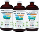 LIQUIDHEALTH Daily Multi Mineral Liquid Supplement with Fulvic Acid, Plant Based Ionic Aquamin Sea Trace Ocean Minerals - Immune Support, Energy, Gut Health, Detox - Made in USA, Vegetarian (3 Pack)