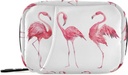 Waterverf Flamingos Pill Box 7 Dag pil geval reis pil Organisator tas met rits draagbare wekelijkse geval Compacte grootte voor vitamine supplement houder