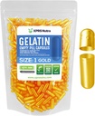 XPRS Nutra Size 1 Empty Capsules - 500 Count Empty Gelatin Capsules - Pills DIY Capsule Filling - Pure Bovine Pill Gel Caps for Do-It-Yourself Supplements (Gold)
