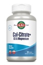 KAL Cal-Citrate+, Calcium Citrate Plus Vitamine D-3 en 500 mg Magnesium, gezonde botten en tanden ondersteuning, Glutenvrij en Lab geverifieerd voor kwaliteit, 30 porties, 120 tabletten