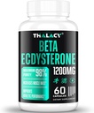 1200MG Beta Ecdysteron Supplement, 98% Maximale Zuiverheid Ecdysteron Supplementen voor Lean Muscle Mass, Athletic Performance & Strength, 60 Capsules