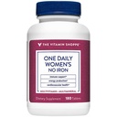 De vitamine Shoppe One Daily Women's Multivitamine zonder ijzer, 2000IE Vitamine D3, Multi-Mineral Supplement, Ondersteunt energieproductie, Ondersteunt Cardiovasculaire en Immune Gezondheid (180 tabletten)