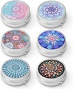 Pill Box 3 Compartiment kleine pil geval,Portable voor Pocket of Purse pil Organizer pil container houder om vitamines te houden, medicijnen, visolie en supplementen(6PCS)