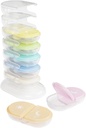 EZY DOSE Weekly (7-Day) AM/PM Pill Organizer Tower, Stapelbare Medicatie Dispenser, Portable Travel Pill Box met Morning & Avond Compartments, Gemakkelijk te gebruiken dagelijkse vitamine opslag geval, Regenboog