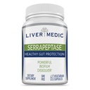 Serrapeptase Pure Digestief Proteolytische Enzymen Enteric Coated Premium Gezonde Gut Protection en Vegan Lever Ondersteuning Supplement voor Sinus, Ademhalings- en Gut Health NonGMO (60 Caps)