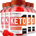 (5 Pack) KetoFast4Me ACV Gummies Advanced, KetoFast 4 Me ACV Gummies Apple Cider Vinegar Keto Fast 4 Me Weight Management ACV Gummies Keto Fast4Me Reviews Vitamine B12 Keto+acv, 1000mg (300 Gummies)