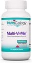 Nutricology Multi-Vi-Min Supplement - Multivitamine voor mannen en vrouwen, met ijzer, dagelijkse vitamines, voor volwassenen, hoge potentie, Bio beschikbaar, Vegetarische Capsules - 150 Tellen