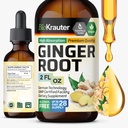 BIO KRAUTER Gemberwortel Extract - Natuurlijke Gember Supplementen voor de totale Wellness - Alcohol en Suiker Gratis - Vegan Drops 2 Fl.Oz.
