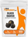 BulkSupplements.com Black Radish Extract Powder - Spanish Black Radish Supplement, Herbal Supplement - Vegan & Glutenvrij, 1g per portie, 1kg (2,2 lbs) (Pack of 1)