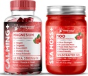 WELNESS LABSRX Ierse Zee Mos Gel Aardbei Smaak - Magnesium Glycinate Gummies 1000mg