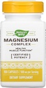 Nature's Way Premium Magnesium Complex Supplement, 500 mg per portie, 100 capsules