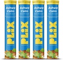 PLIX - THE PLANT FIX KSM-66 Ashwagandha 300mg Effervescent Supplements for Stress, Mood & Energy Support with Vitamin D3 & Brahmi - 60 Vegan, Non-GMO, Gluten-Free Tablets, Pack of 4