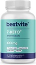 BESTVITE 7-Keto 100mg DHEA (60 Vegetarische Capsules) - Geen Stearates