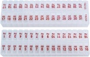 Twee keer per dag maandelijkse pilbox Planner Set - AM & PM Medication Organizer voor 31 dagen! Set bevat 2 Organisators voor één maand. (Wissen - 31 Dag AM/PM -1 Verpakking)