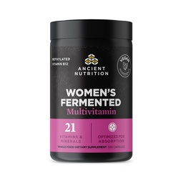 Oude voeding Multivitamine voor vrouwen, vrouwen gefermenteerde multivitamine met vitamine C, D, K, Zink & Magnesium, Immune Support, Vegan, 60 Ct