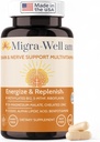 Migra-Well AM: Het activeren van dagelijkse gemethyleerde multivitamine met Bio available Minerals & Antioxidants Ondersteunen van hersenen & nerve Heath voor vrouwen en mannen - zonder ijzer (60 capsules)