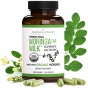 Borstvoeding Supplement - Organische Moringa Capsules voor Borstvoeding Ondersteuning voor het verhogen van de moedermelkvoorziening (120 ct) Pure Malunggay Leaf Powder for Milk Production Booster & Postnatale Vitaminen A E K 500mg