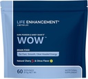 Life Enhancement Wow Drink Powder with B12, Niacin, Caffeine, Taurine, Phenylalanine, Vitamin C, & More Multivitamin - Anti Aging Powder with Low-Calorie Brain Boost - 60 Servings