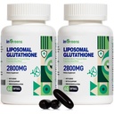 2800 MG Liposomal Glutathion Supplement, Ontgiftend & Immune, Veroudering Verdediging, Energie, Glutathion Unieke vorming Verminderd