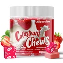 Bovine Colostrum Kauwen Supplement met probiotica voor Gut Health, Bloating, Immune Support, Huid, Haargroei en Schoonheid - Aardbei Smaak (60 Servers)
