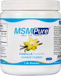 KALA GEZONDHEID MSMPure Vanille Flavored Coarse MSM Powder Flakes 