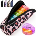Yaklim pil Organizer 1 keer per dag, Ultralight Travel pil Box, Wekelijkse pil containers 7 dagen met draagbare vitamine visolie supplement