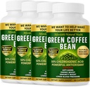 Green Coffee Bean Extract, 100% Pure Green Coffee Bean Capsules, 50% Chlorogeen Acid, 10.000 mg Sterkte, 240 Capsules, 8 maanden Levering, Non-GMO en Glutenvrij, Traditioneel Kruidensupplement