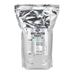 NOW Foods Sports Nutrition, Wei Protein Isolaat, 25 g met BCAA's, Ongearomatiseerd Poeder, 10-Pond