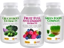 ANDREW LESSMAN 3 Product Gezonde Voedingsmiddelen Bundel - 180 Tel elk van Cruciferig Extracten, Fruit Volledige Anti-Oxidant Extracten en Green Foods Complex. Biedt voedingsvoordelen van 20+ gezondste voedingsmiddelen.