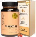 Future Kind Vegan Multivitamines - Glasfles & Made for Vegans met Omega 3 DHA, EPA, Vitamine B12 & D3 voor energie, focus, & Mood (60 Softgels)