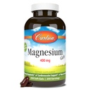 Carlson - Magnesium Gels, 400 mg Magnesium per Softgel, Heart & Muscle Support, Magnesium Gel Caps, Bowel Function, Magnesium Supplement, 250 Softgels