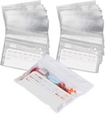 Deke Home - 250 Pack Clear Hersluitbare pillenzakken (4x2,75 in), Reisgeneeskunde zakjes met Write-On Label, BPA-Gratis wegwerp pillen Organisator voor Medicijnen, Vitaminen en Supplementen