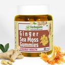 HERBOGNIC Ginger Sea Moss Gummies - Herbal Support for Immune & Digestive Health - Plant-Powered, Gluten-Free & Vegan-Friendly - 60 Tel.