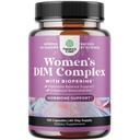 Natures Craft Potent DIM Supplement voor vrouwen - Hormone Balance voor vrouwen met DIM en Black Pepper Menopauze Ondersteuning en PMS Relief - Menopauze Supplementen Extra sterkte 300mg per portie