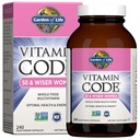 Garden of Life Vitamine Code Multivitamine for Women 50 & Over, 240 Capsules, for Women 50 Plus with B Vitaminen, Vitaminen A, C, D3, E & K, CoQ10, Probiotica & Enzymen