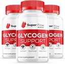 (3 Pack) Super Flow Glycogen Optimizer, Superflow Glycogen Ondersteuning, Super Flow Optimizer Super Flow Optimizer Vitamine Supplement Algemene Wellness Ondersteuning Super Flow Maximale sterkte (180 Capsules)