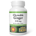 Natuurlijke factoren Kauwbare gember 500Mg, 90 CT