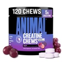 Animal Creatine Kauwtabletten - Verbeterde Creatine Monohydraat met AstraGin om de absorptie te verbeteren, Zeezout voor toegevoegde pompen, Heerlijke en handige kauwtabletten - Druiven