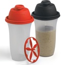 SIGNORA WARE Shaker Flessen 17-Ounce Plastic Protein Shake Bottle for Meal Replacement Shakes & Smoothies, Dranken, Mixing Salade Dressing & Sauces, Margarita, & More 